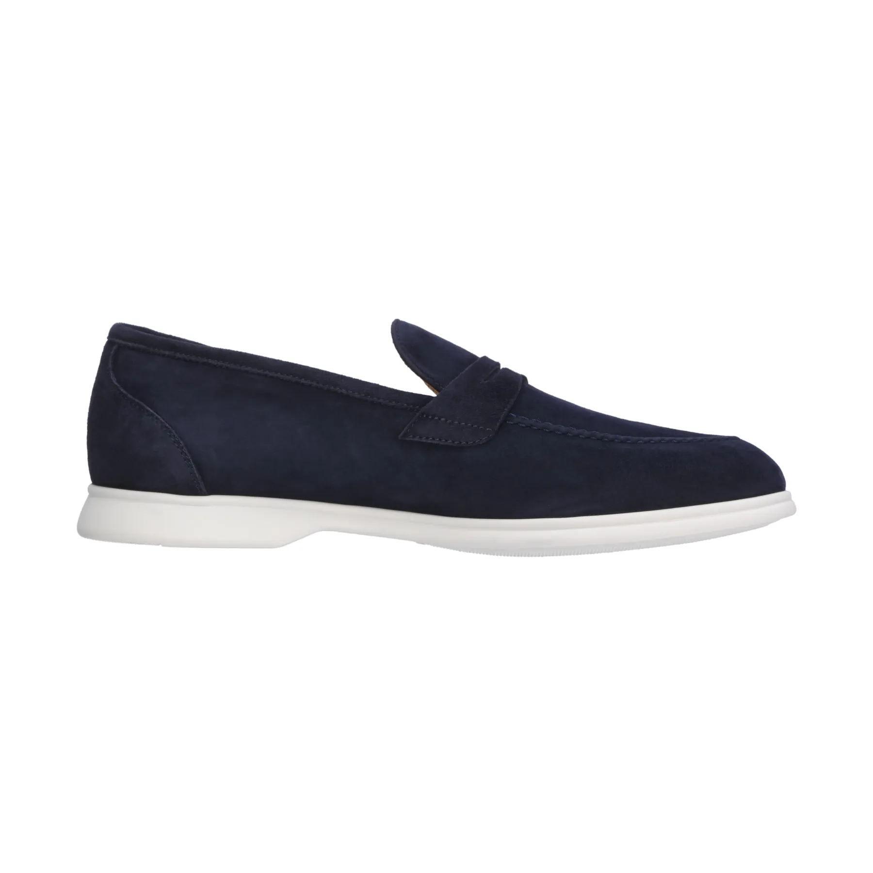 Suede Penny Loafer in Blue