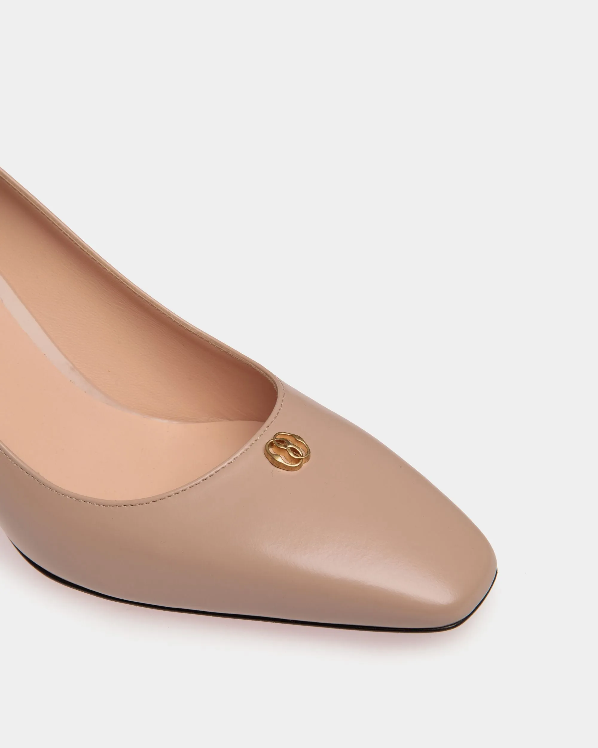 Sylt Pump In Light Beige Brushed Leather