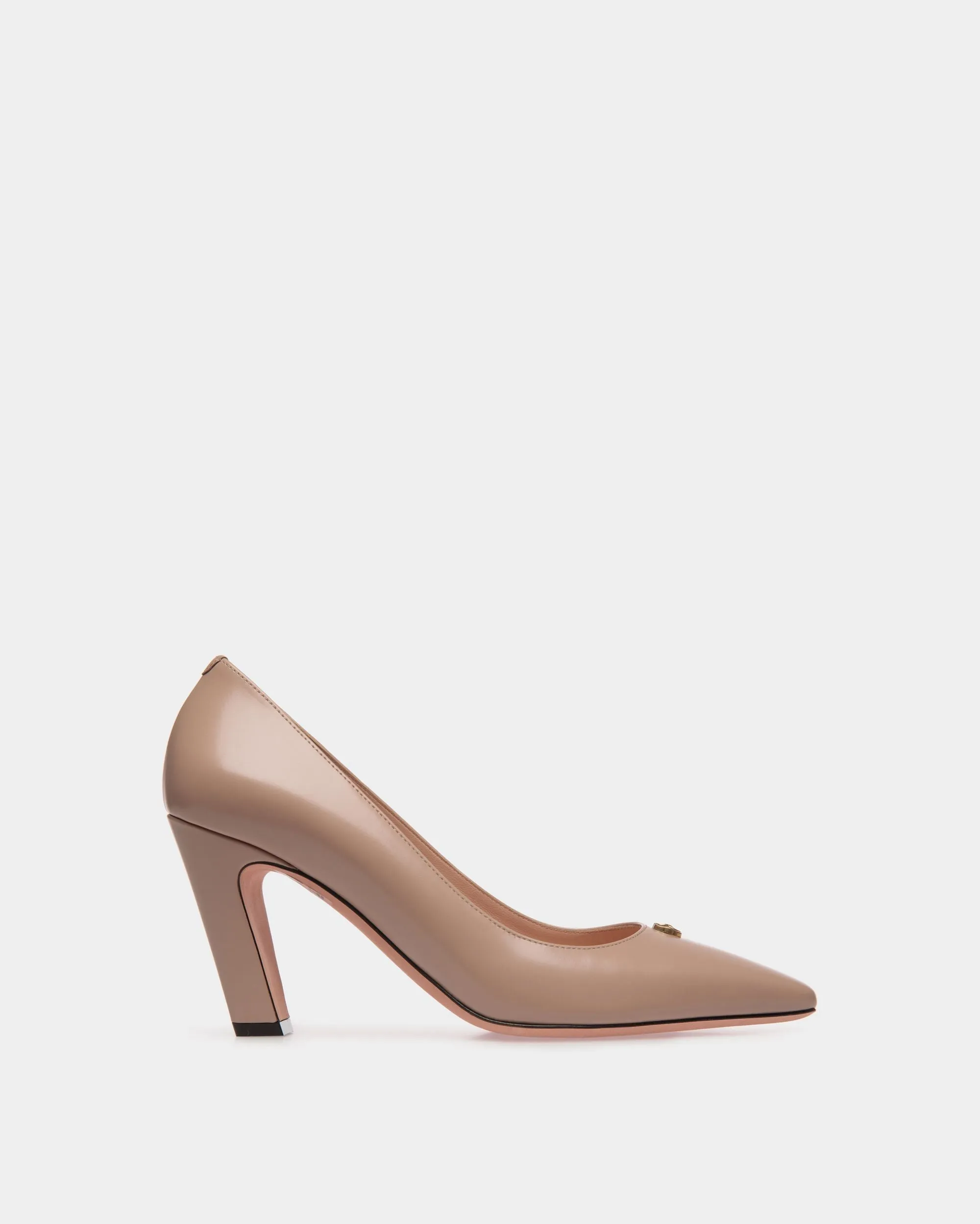 Sylt Pump In Light Beige Brushed Leather