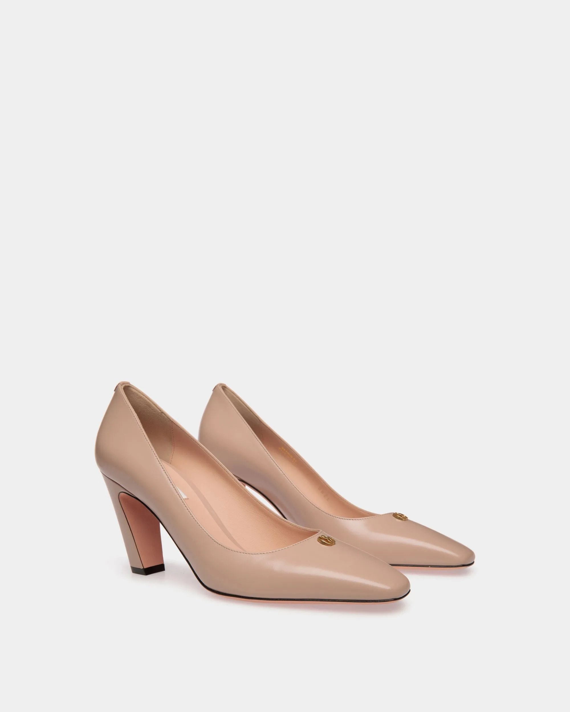 Sylt Pump In Light Beige Brushed Leather