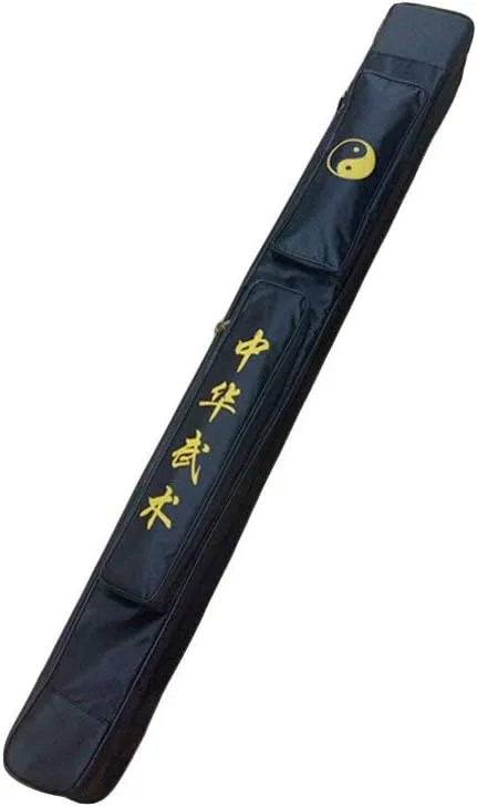 Taichi Sword Carrying Bag - Chinese Kung Fu Sword Bag Single and Double Layer Case Martial Arts Weapons Case Shoulder Bag Kung Fu Bag,Doubleblack