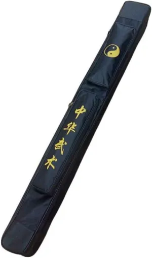Taichi Sword Carrying Bag - Chinese Kung Fu Sword Bag Single and Double Layer Case Martial Arts Weapons Case Shoulder Bag Kung Fu Bag,Doubleblack