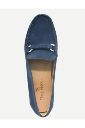The Flexx Lionel, Navy Suede Loafer
