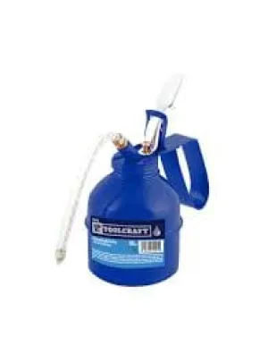 Toolcraft Brass Nozzle 16oz Flexible Stainless Steel Spout Oil Pump Canister. Ideal for Lubricating Machinery, Tools and More -TC1442
