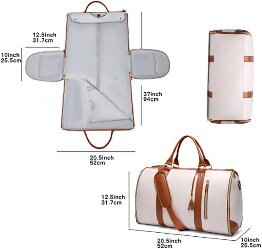 Travel Bag, 2024 New Garment Duffle Bags for Travel, Large Duffle Bag for Travel (beige)