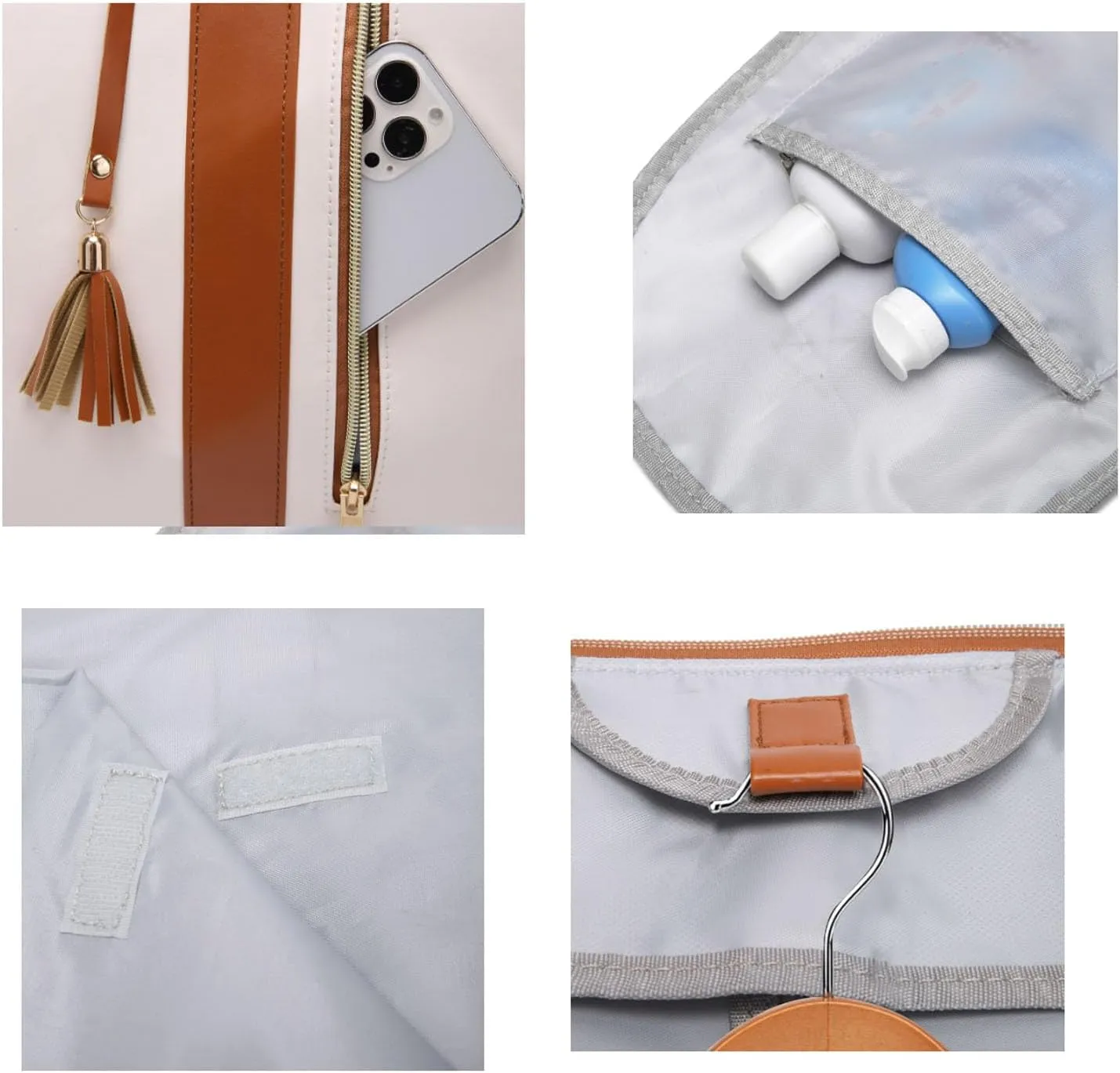 Travel Bag, 2024 New Garment Duffle Bags for Travel, Large Duffle Bag for Travel (beige)