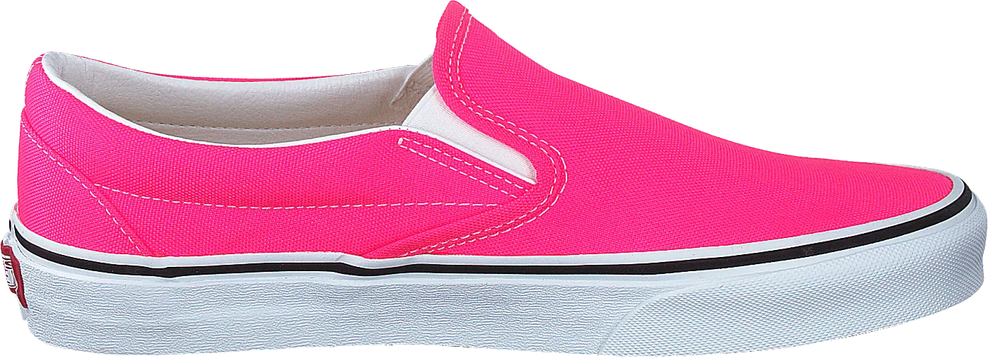 Ua Classic Slip-on (neon) Knockout Pink/true Whit