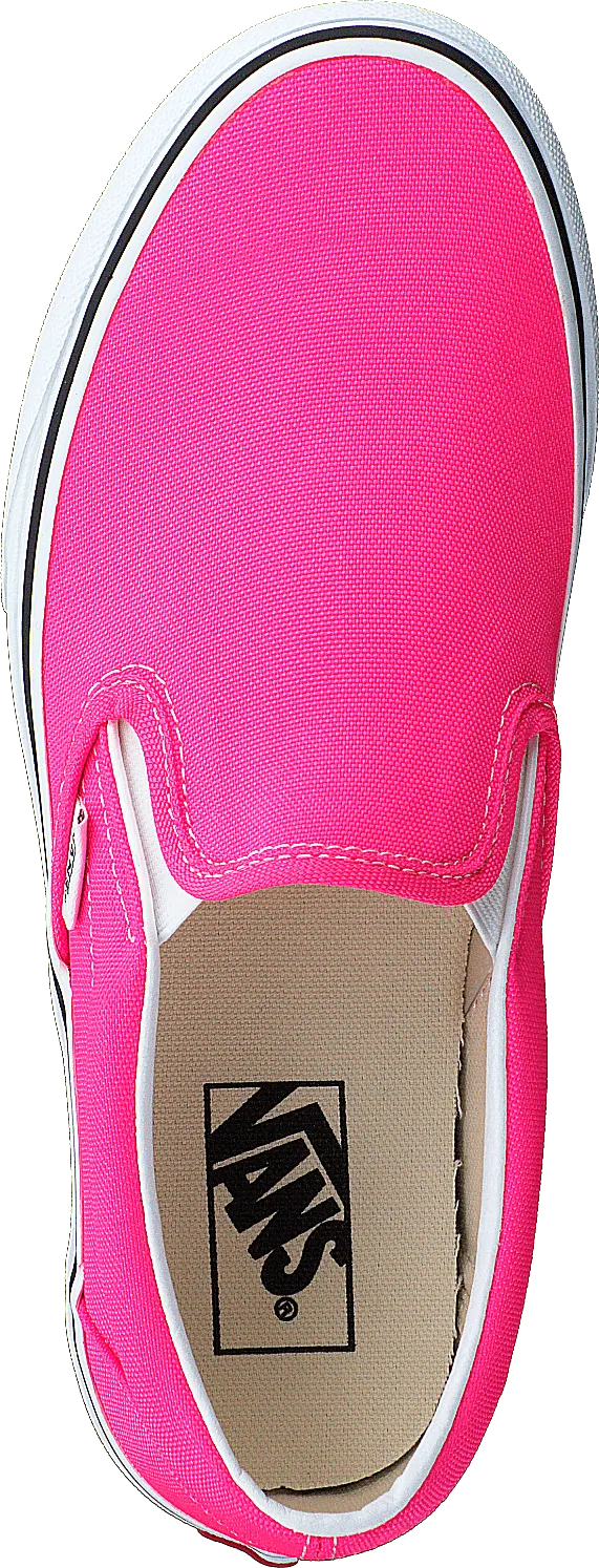 Ua Classic Slip-on (neon) Knockout Pink/true Whit
