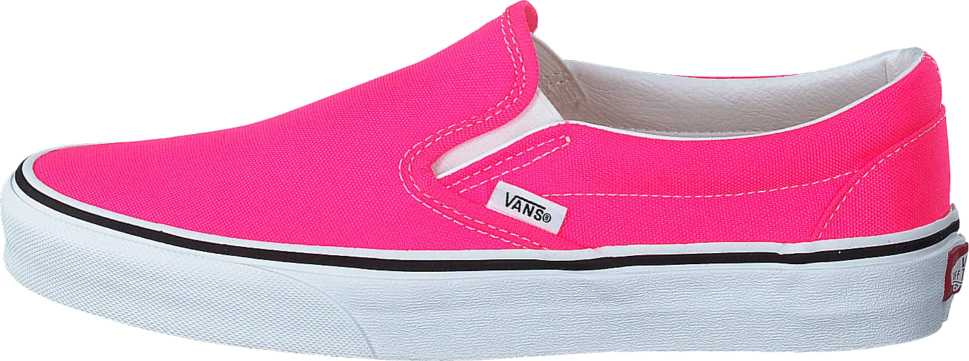Ua Classic Slip-on (neon) Knockout Pink/true Whit