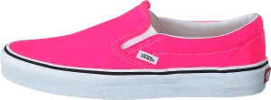 Ua Classic Slip-on (neon) Knockout Pink/true Whit
