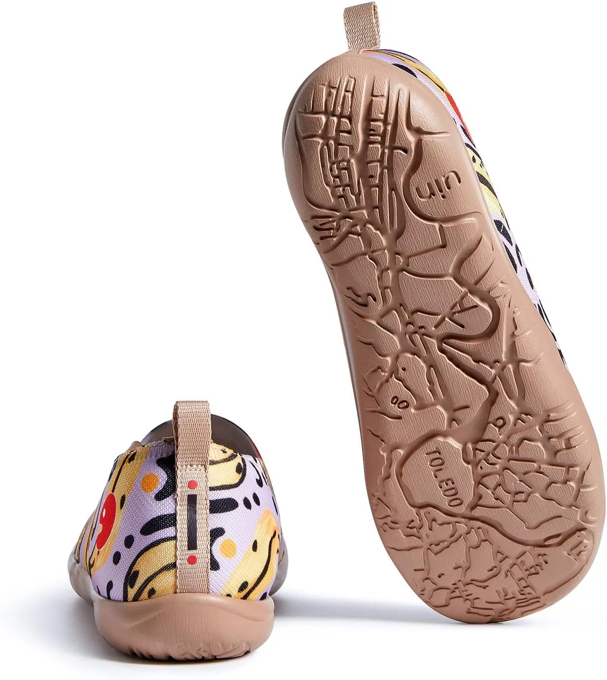 UIN Women's Art Travel Shoes Toledo Ⅰ Knit Slip On Comfort Sneaker Art Series