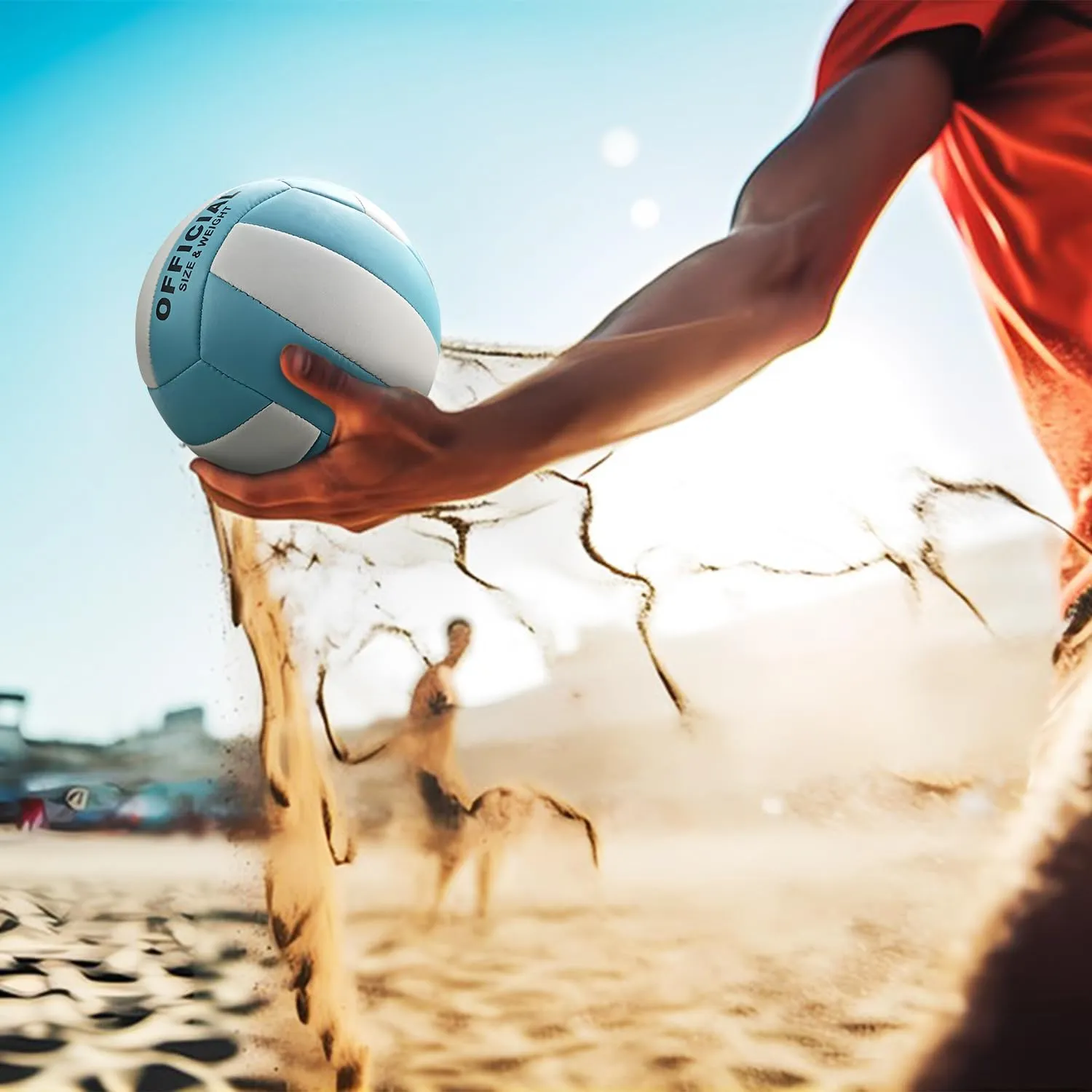UUBEMM Volleyball Soft Touch for Indoor Outdoor Beach Park Games Gym Practice,Official Size Backyard Volleyballs with Pump for Adults,Teens, Beginners Gifts