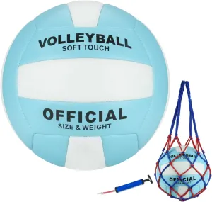 UUBEMM Volleyball Soft Touch for Indoor Outdoor Beach Park Games Gym Practice,Official Size Backyard Volleyballs with Pump for Adults,Teens, Beginners Gifts