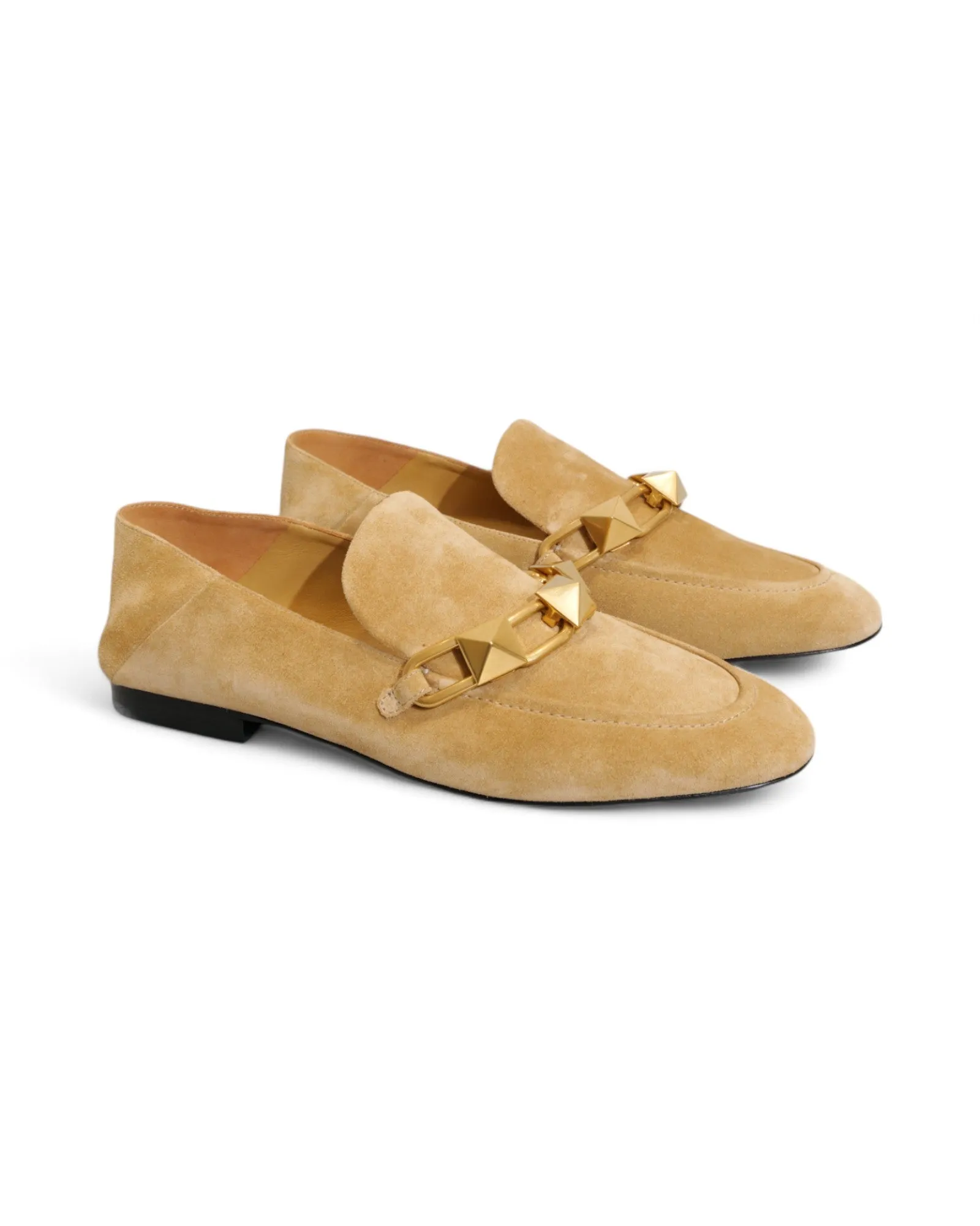 Valentino Garavani Roman Stud Suede Loafers