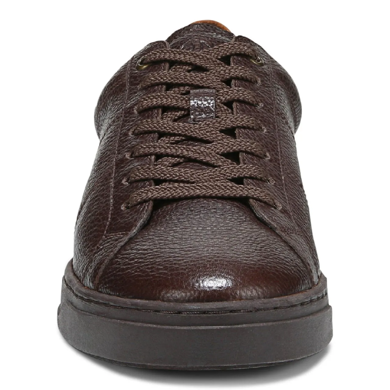 Vionic Lucas II - Men's Casual Comfort Leather Sneaker, Chocolate Ganache Brown