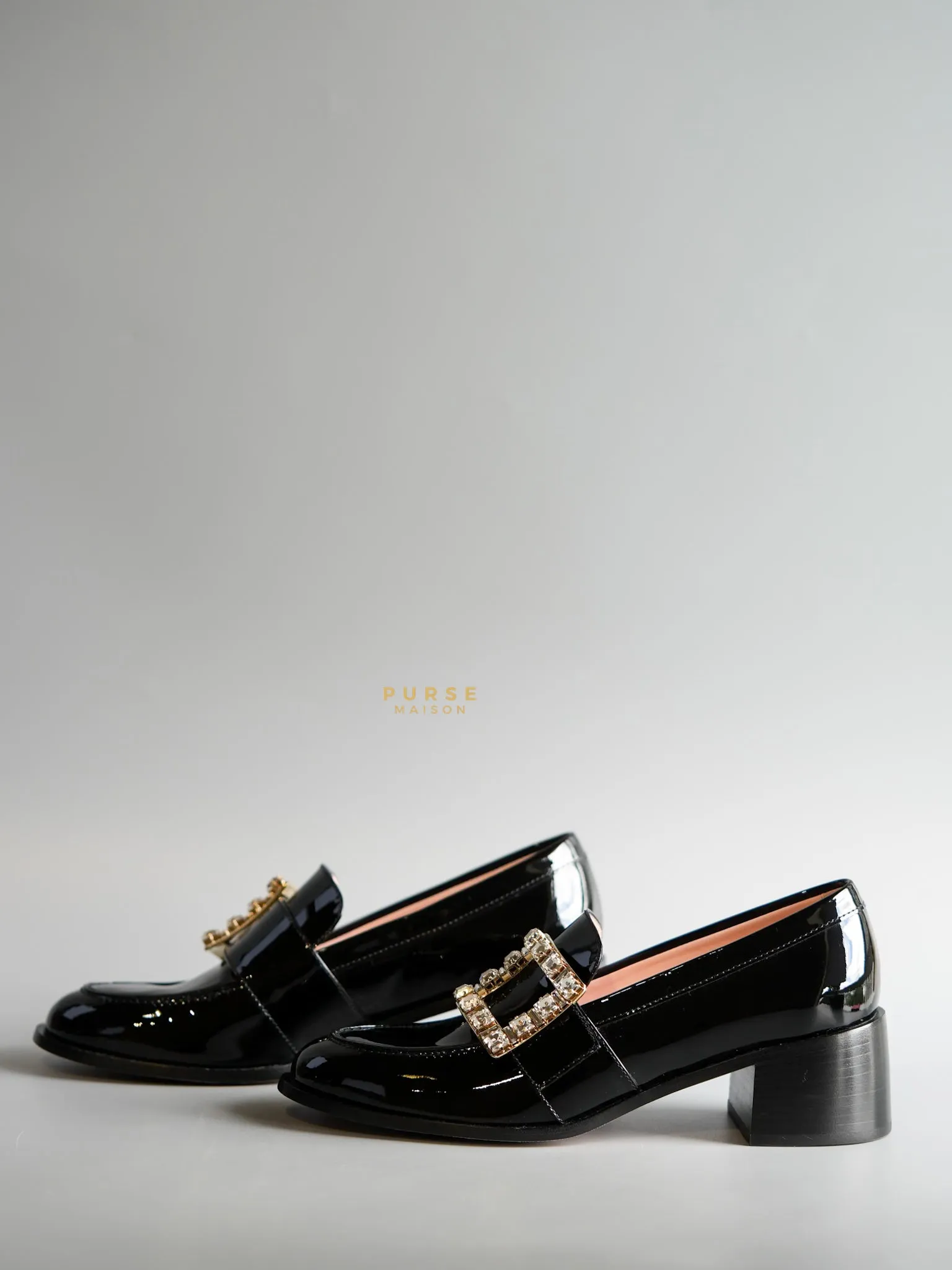 Viv Rangers Crystal Buckle Loafer Size 37 EU (24.5cm)