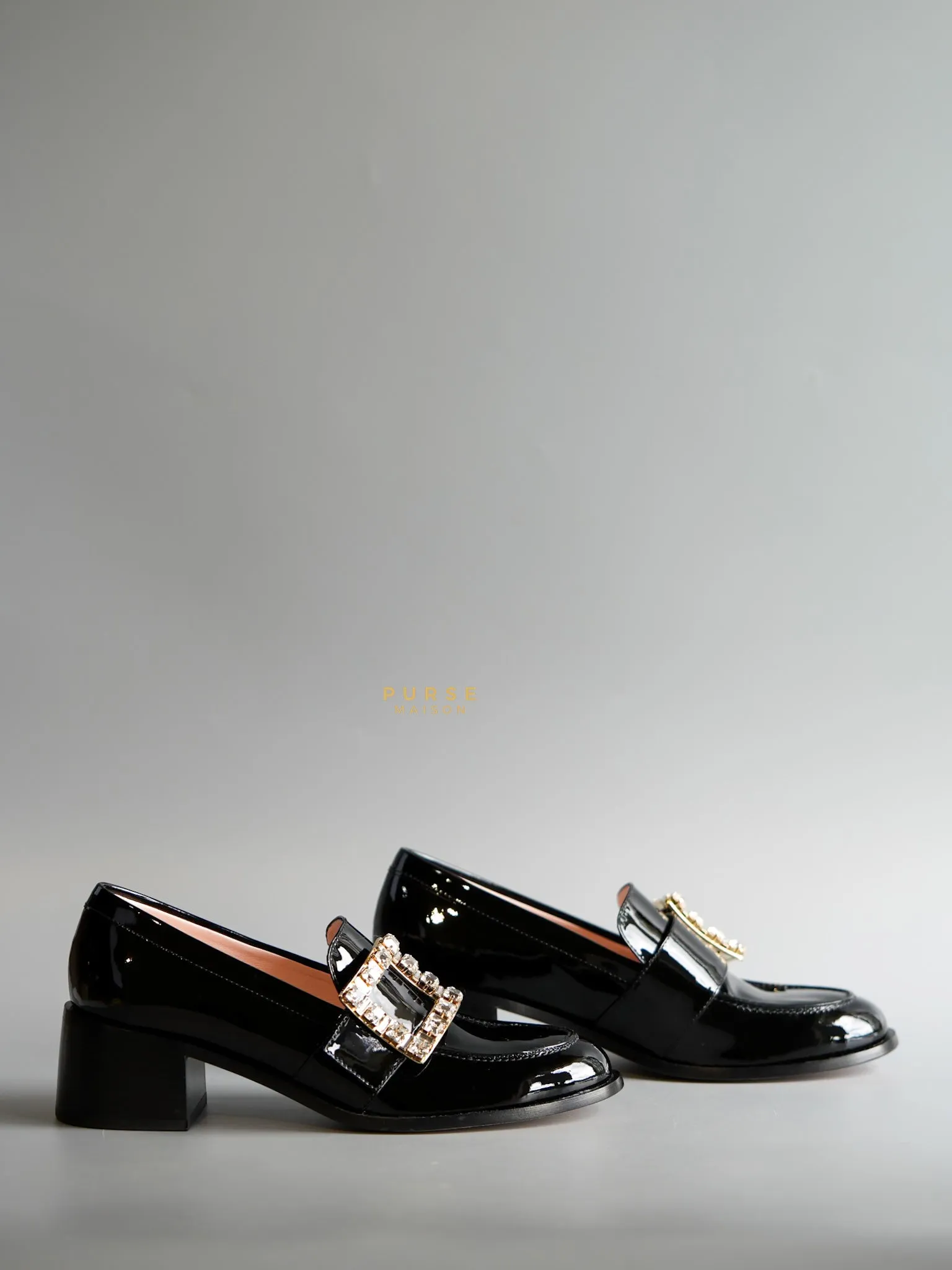 Viv Rangers Crystal Buckle Loafer Size 37 EU (24.5cm)