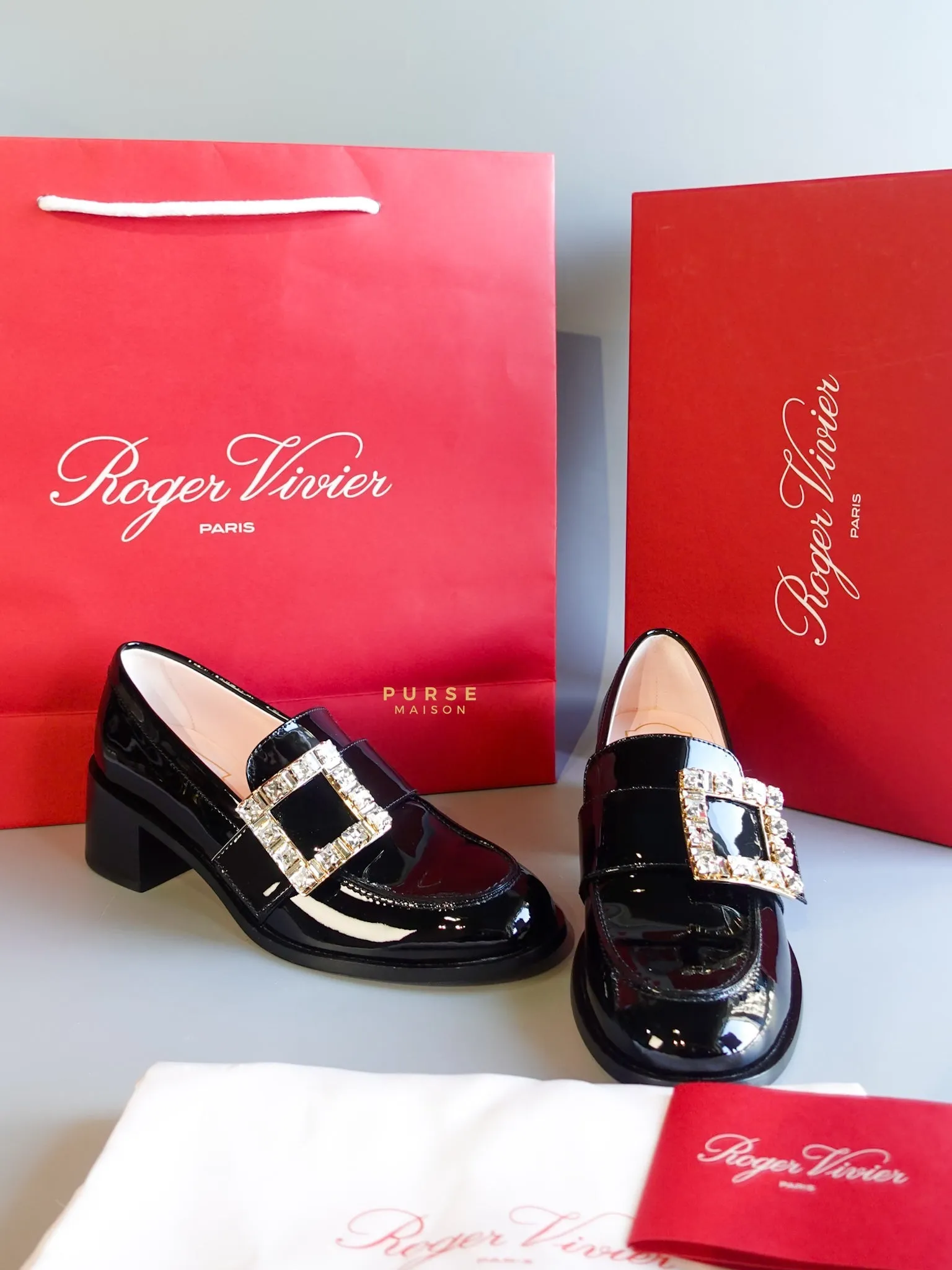Viv Rangers Crystal Buckle Loafer Size 37 EU (24.5cm)