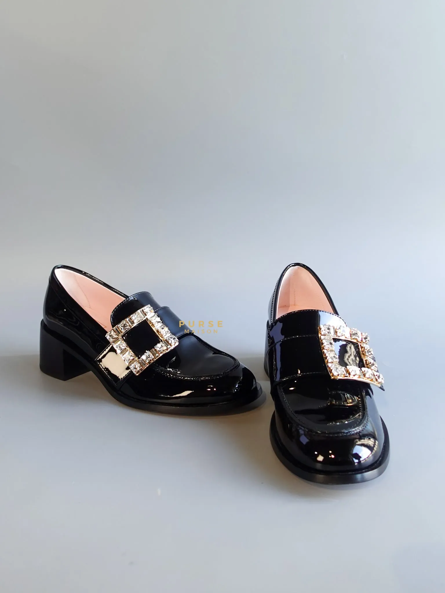 Viv Rangers Crystal Buckle Loafer Size 37 EU (24.5cm)