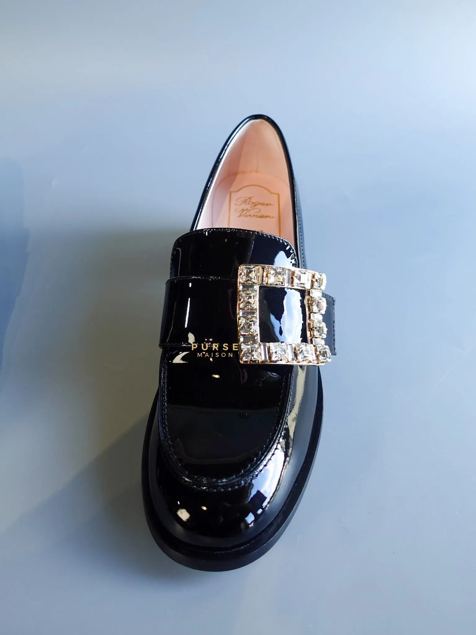 Viv Rangers Crystal Buckle Loafer Size 37 EU (24.5cm)