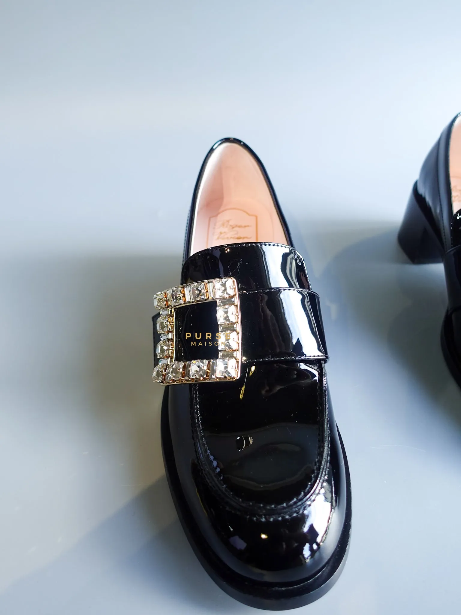 Viv Rangers Crystal Buckle Loafer Size 37 EU (24.5cm)