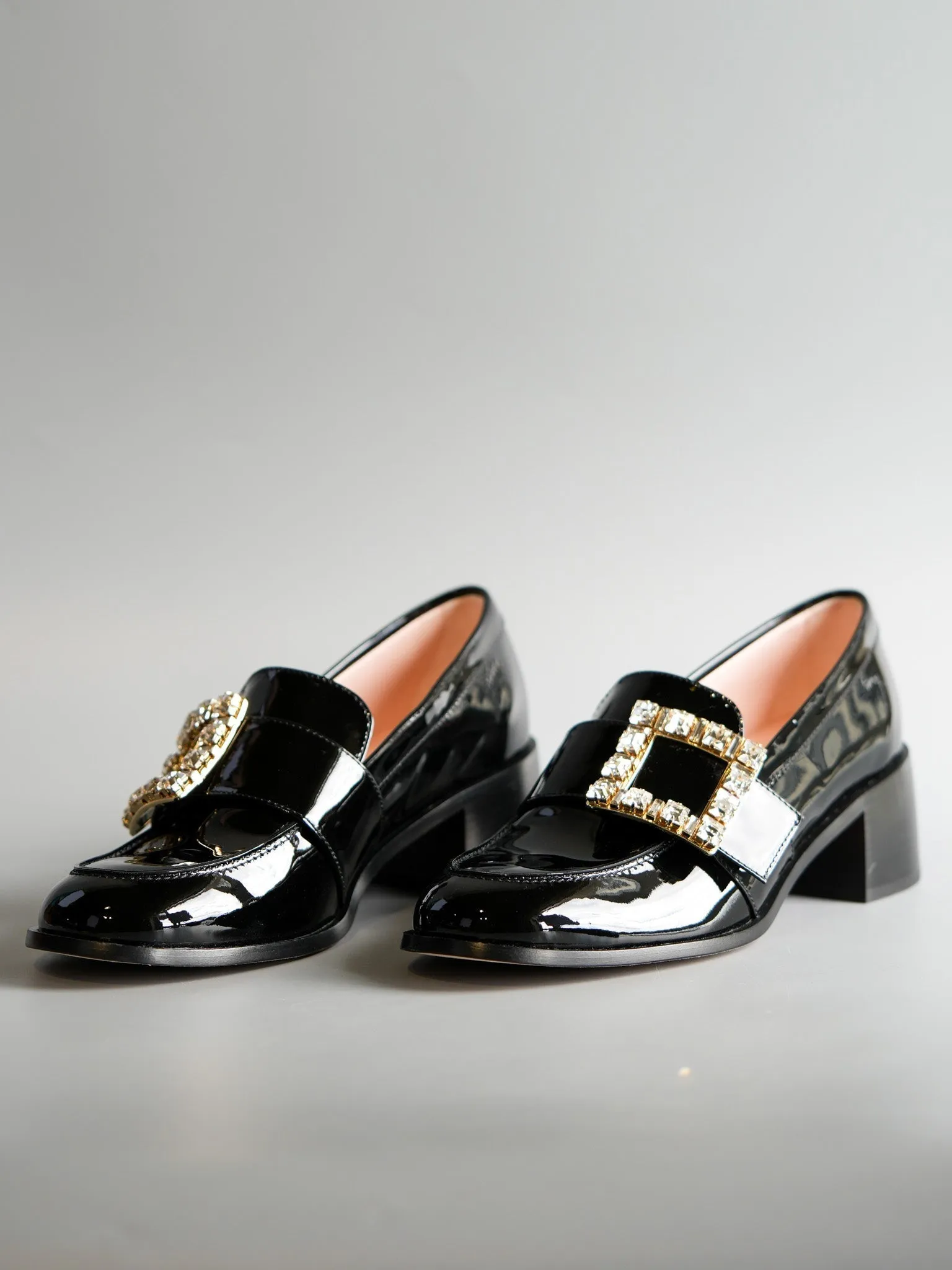 Viv Rangers Crystal Buckle Loafer Size 37 EU (24.5cm)