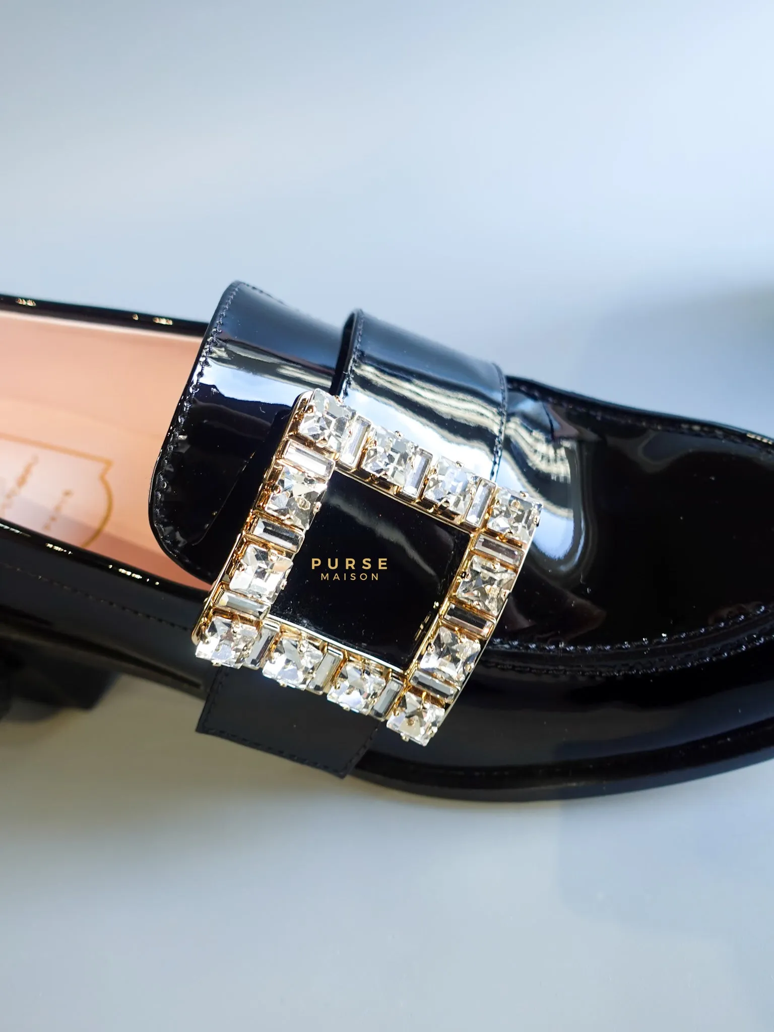 Viv Rangers Crystal Buckle Loafer Size 37 EU (24.5cm)