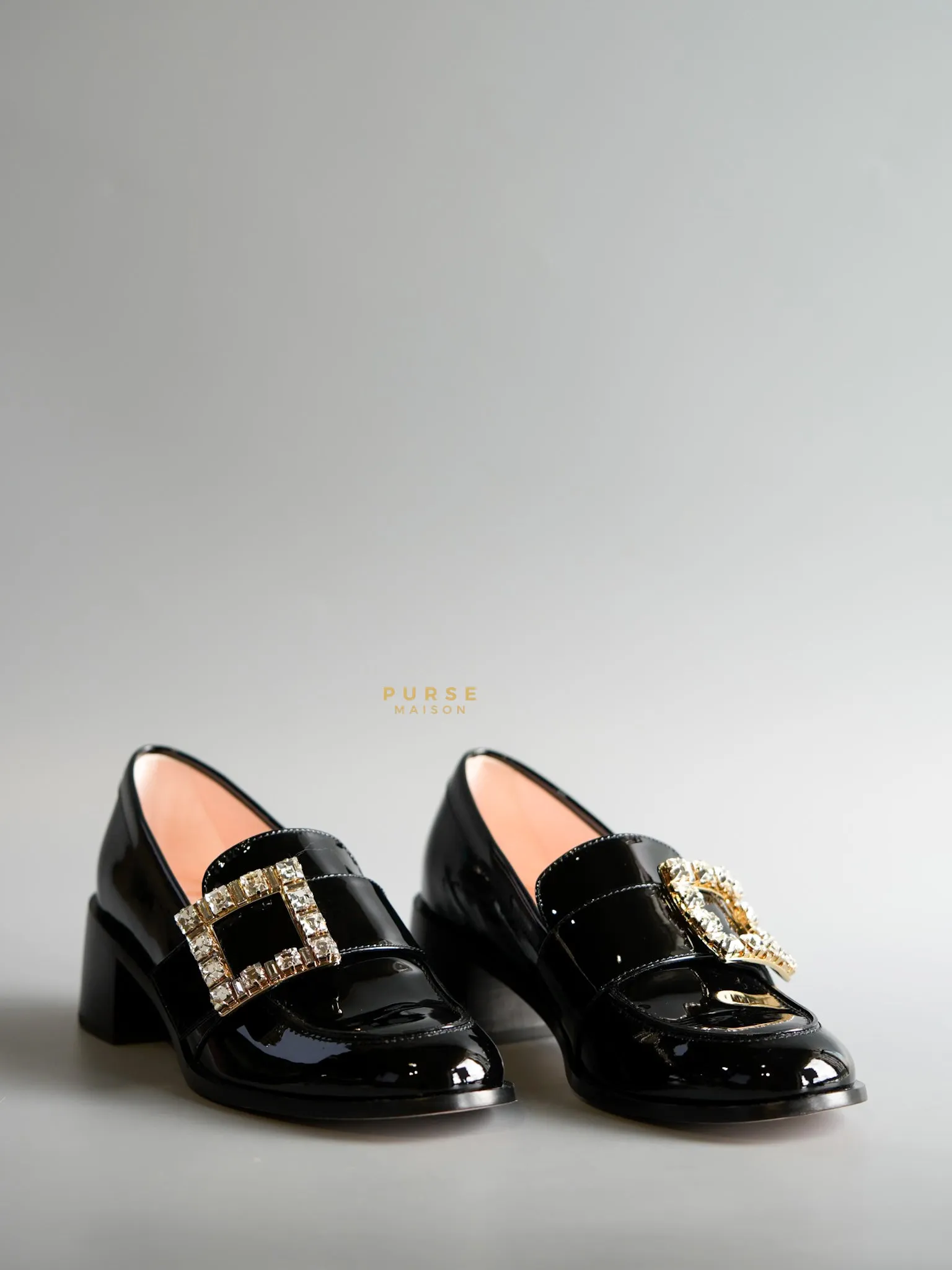 Viv Rangers Crystal Buckle Loafer Size 37 EU (24.5cm)