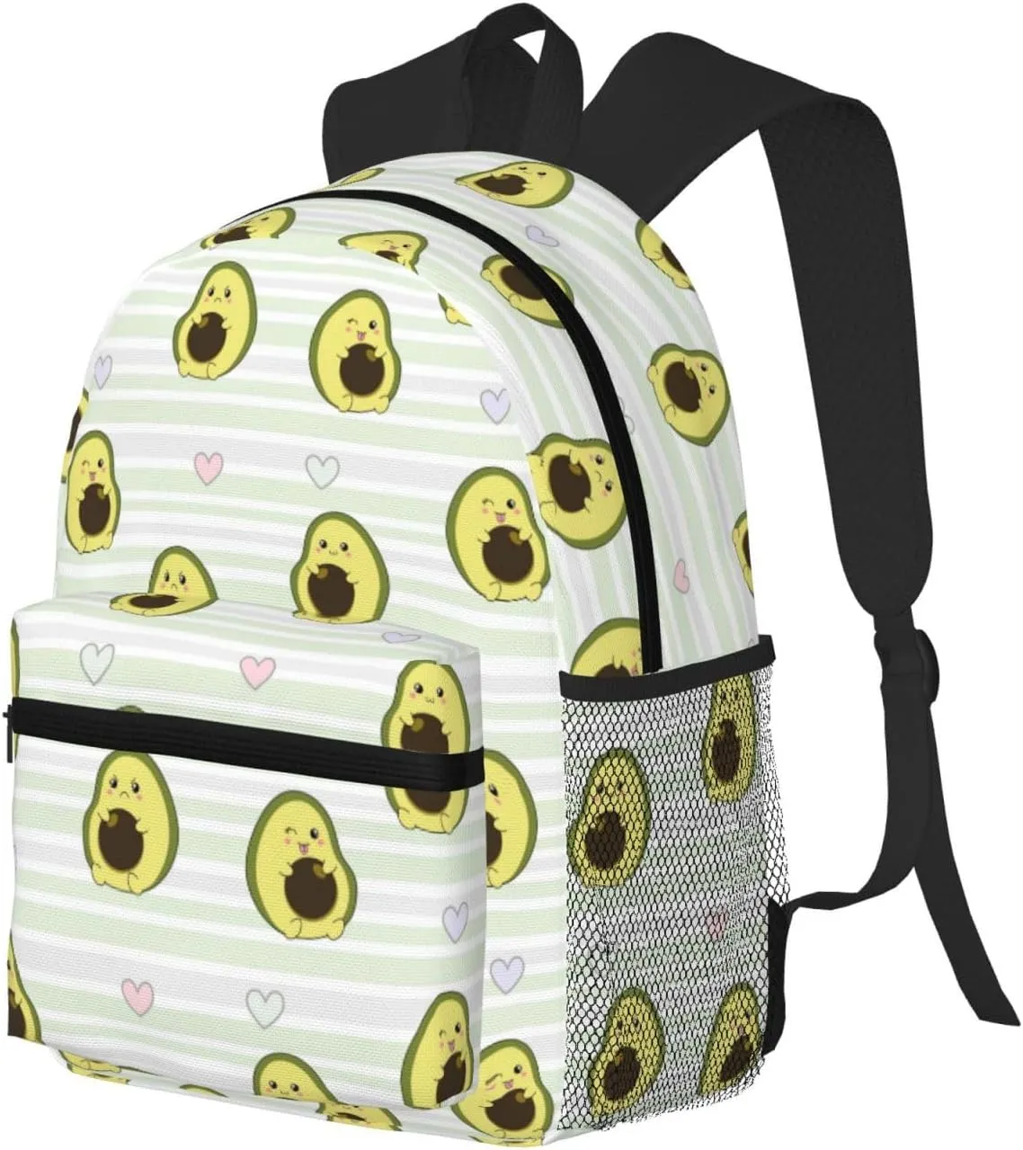 VOSERY Travel Laptop Backpack for Men Women - Avocado of a Hear Water Resistant Beach Backpack, Lightweight Backpack with Laptop Compartment, Travel Backpack with Adjustable Carry Straps