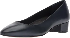 Walking Cradles Women's Heidi Pump, Navy Leather, 7 M US