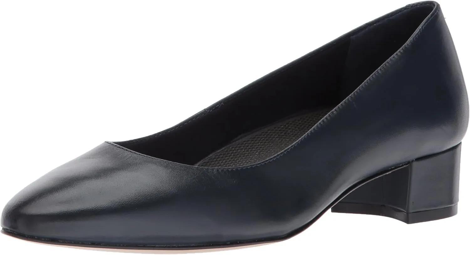 Walking Cradles Women's Heidi Pump, Navy Leather, 7 M US