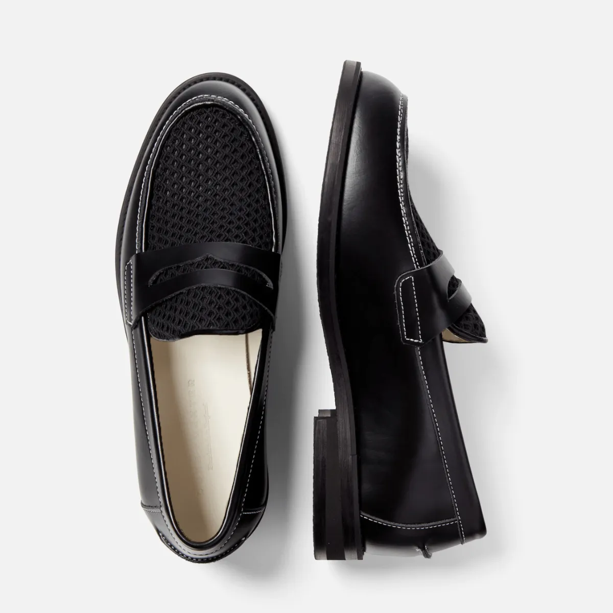 Wilde Black Rattan Penny Loafer - Men's