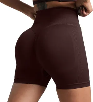 Women Workout Impact Shorts Women Butt Lifting Shorts Pockets High Waisted Biker Anti Active Exercise Fitness Shorts