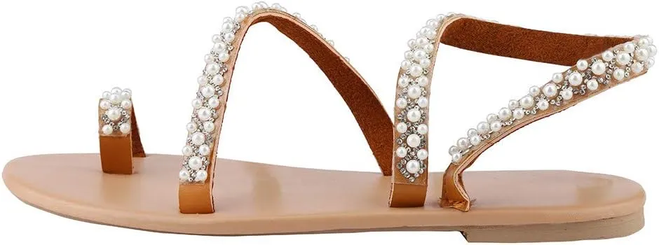 Women's Flat Lace Up Flip Flops Bohemia Lace Flower Sandals Comfy Outdoor Mules Summer Casual Beach Sandals Sandals Women Dressy Summer Flat Wide Width Sandals Beach Sandals for Women