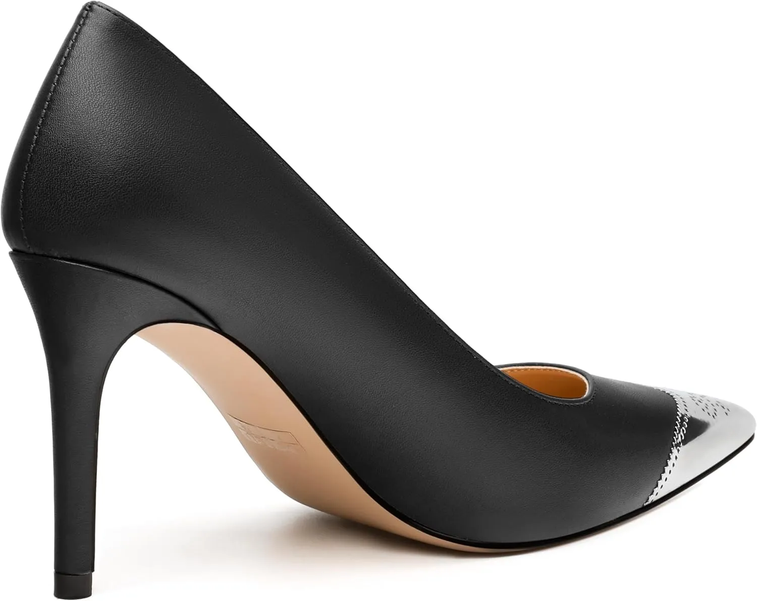 Women's Pumps, Pointed Toe Stiletto High Heels, Slip On Fashion Two Toned Patchwork Pump for Women