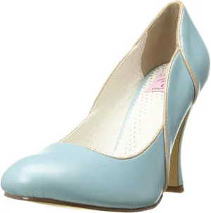 Women's SMITTEN-04 Pump, b. Blue Faux Leather, 6 M US
