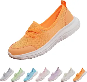 Women's Soft Sole Mesh Comfort Orthopedic Shoes - 2024 New Comfortable Mesh Walking Shoes, Low Top Orthopedic Slip on Shoes for Women, Breathable Mesh Arch Support Casual Shoes for Women